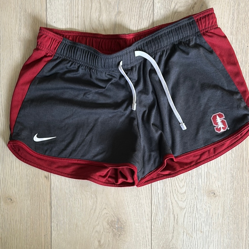 Stanford Nike Black and Red Athletic Shorts Lightweight Performance